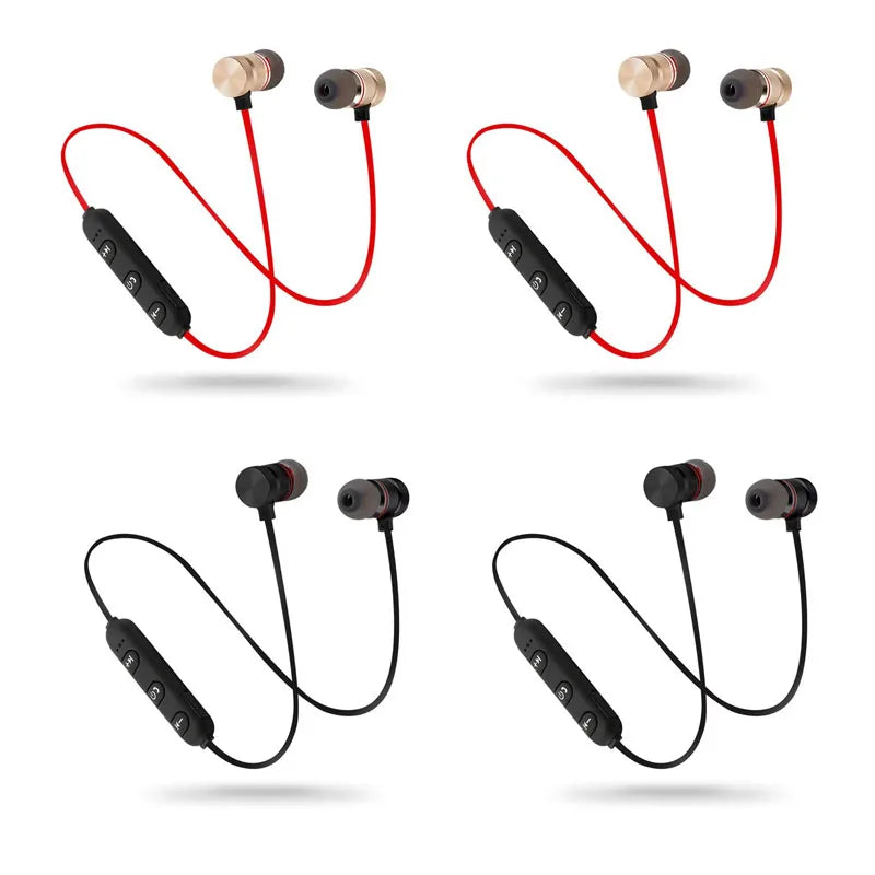 1/2/3/4pcs Bluetooth Earphone Sports Neckband Magnetic Wireless Earphones Stereo Earbuds Music Headphones With Mic For Xiaomi