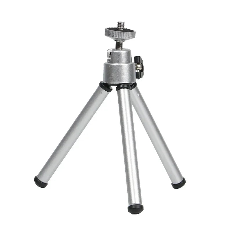Mini Flexible Tripod 2 Section Stand Holder for Projector Camera Aluminum Alloy Desktop Tripod for Mobile Phone