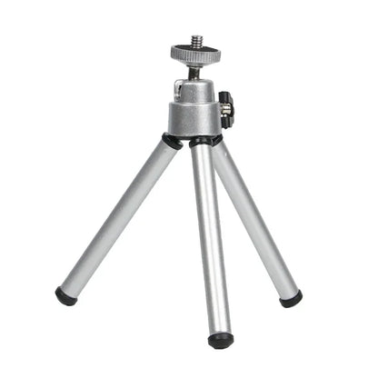 Mini Flexible Tripod 2 Section Stand Holder for Projector Camera Aluminum Alloy Desktop Tripod for Mobile Phone