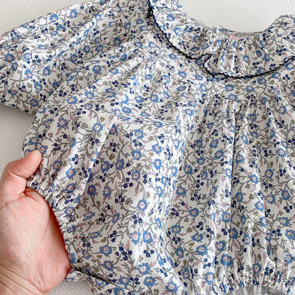 Baby Girls Rompers Spring Infant Girls Fashion Floral Long Sleeve Ruffles Jumpsuit Newborn Baby Bodysuits Baby Girl Clothes 0-24