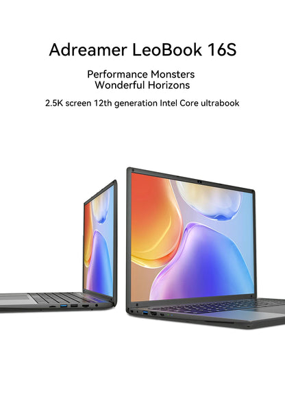 16 Inch Laptop Intel Core I5-1240P CPU 2.5K IPS Display Windows 11 Notebook Portable Business Laptop 16GB RAM 512GB/ 1TB ROM For Student, Business, USA Local Shipping