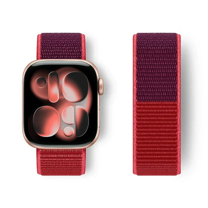 Nylon Loop for Apple Watch Band S11 46mm 40mm 44mm 45mm 42mm 41mm 49mm Smart Belt Bracelet for IWatch 11/10/9/8/7/6/SE/5/4 Strap