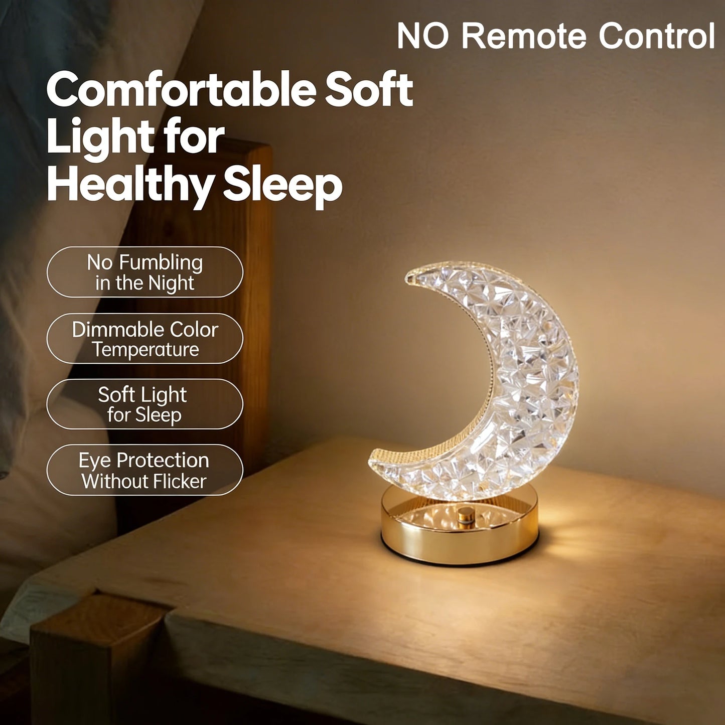 Touch LED Lights Dimmable LED Night Light Remote Control USB Rechargeable Led Table Light 3 Colors Night Lamp For Kids Gift