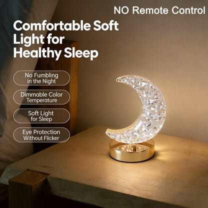 Touch LED Lights Dimmable LED Night Light Remote Control USB Rechargeable Led Table Light 3 Colors Night Lamp For Kids Gift