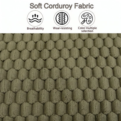 43.3-inch Single-seater Lounge Sofa Without Armrests Made Of Comfortable Corduroy Fabri Suitable For Living Rooms Offices Apartments and Bedrooms