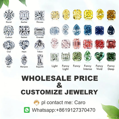 Mishang Jewelry With GIA IGI Certificate Round Lab Grown Diamonds 0.3ct 0.5ct 0.8ct 1ct 1.5ct 2ct 3ct Created Diamond Wholesales