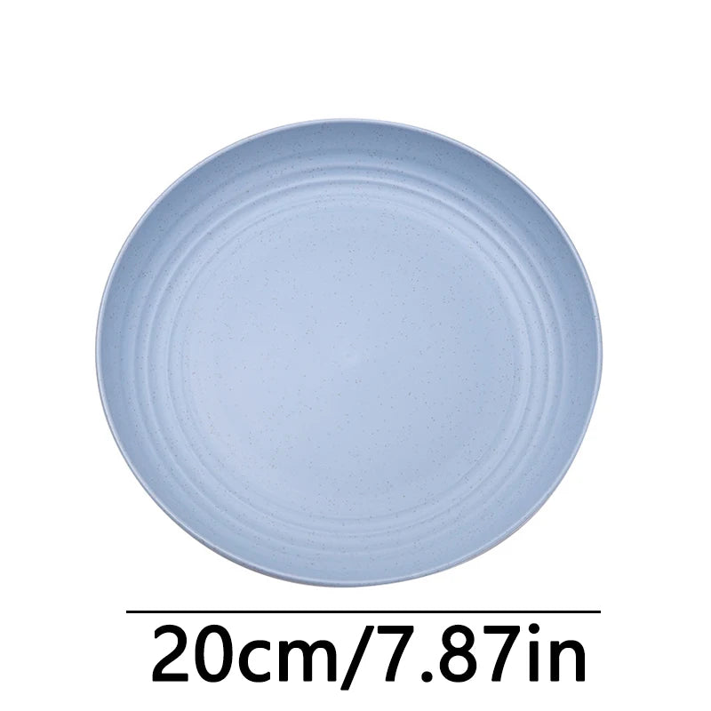 Fruit Plate, Round Salad Dessert Plate, Plastic Plate Can Be Used For Snacks, Nuts Can Be Stacked And Not Easily Broken