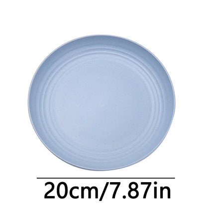 Fruit Plate, Round Salad Dessert Plate, Plastic Plate Can Be Used For Snacks, Nuts Can Be Stacked And Not Easily Broken