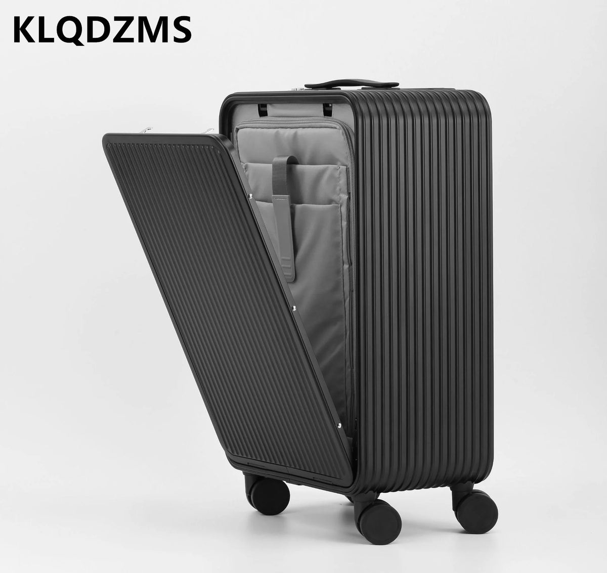 KLQDZMS 17"20"24Inch Metal Aluminum Magnesium Alloy Luggage Universal Wheels Portable Storage Luggage Business Boarding Suitcase