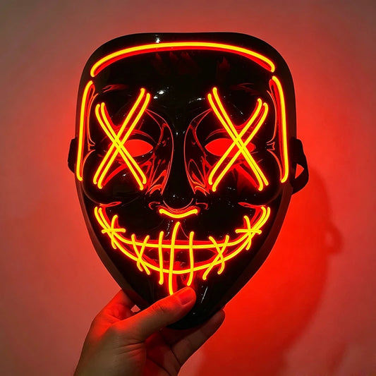 1 Pcs Attractive Neon EL Wire Mask More Colors for Choice Luminous LED