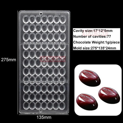 Polycarbonate Chocolate Mould Professional Molds for Candy Bonbons Bar Acrylic Mold Confectionery Baking Pastry Bakery Utensils