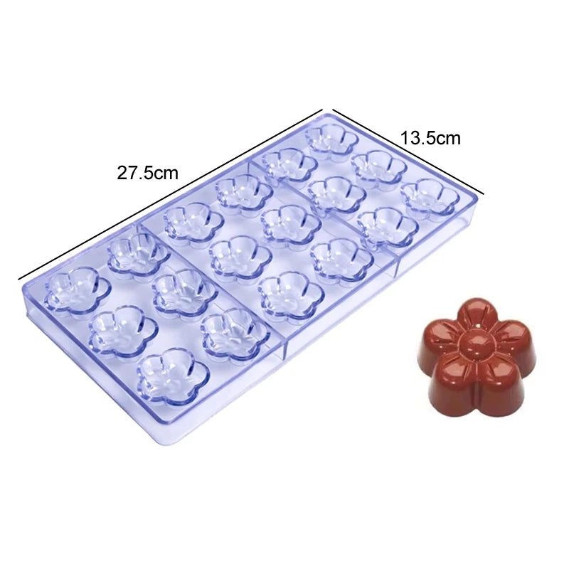 Chocolate Mold Plastic Creative Household Kitchen Baking Tools Food Grade Candy Baking Mold Various Styles DIY Baking Mold TMZ