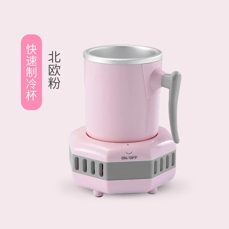 Portable Mini Beverage Cooler Cup, Quick Cooling Drink Chiller for Beer Milk Juice, Personal Cooling Device for Office Dorm Use