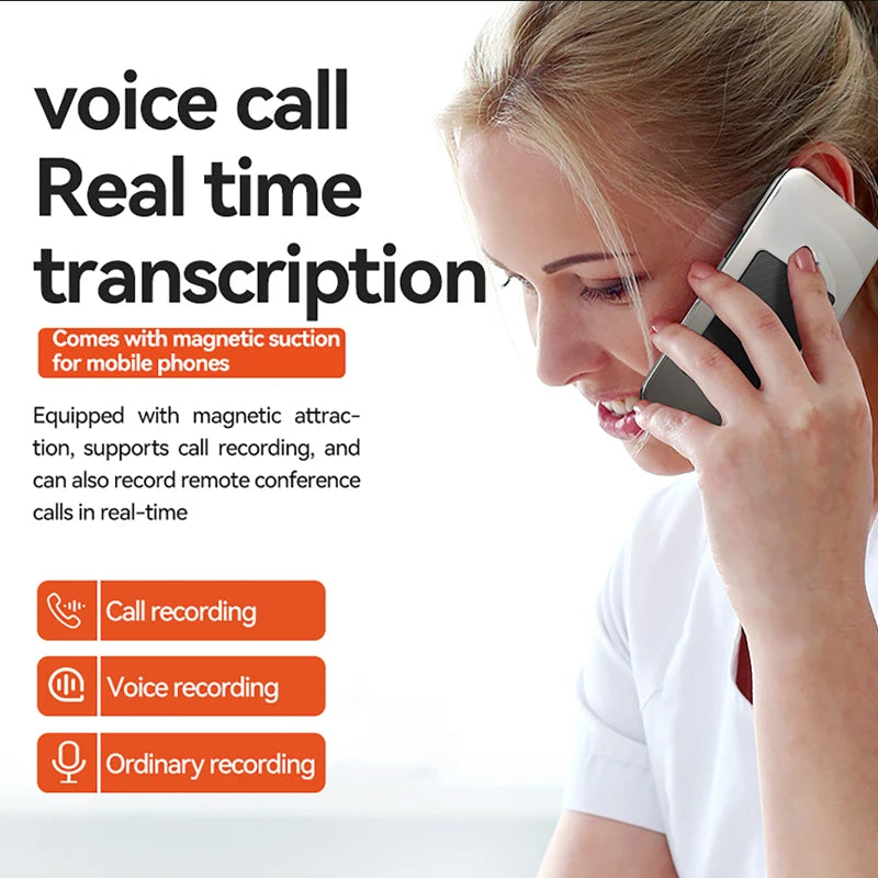 AI Voice Recorder Transcribe & Summarization with ChatGPT Audio Recorder AI Notetaking Device for Lecture Meeting Call Interview