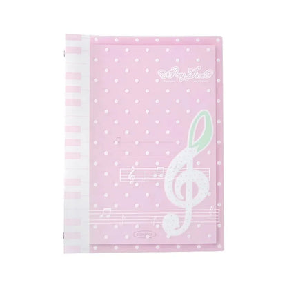 New Rosyposy Melody Loose Leaf Notebook Soft Cover B5 Ruled Grid Polka Dot Music Note For Office School Study Stationery