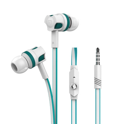 Extra Bass Headphones wired Earphone 3.5mm Earphones With Microphone Noodles Style наушники Sport Headset for Samsung