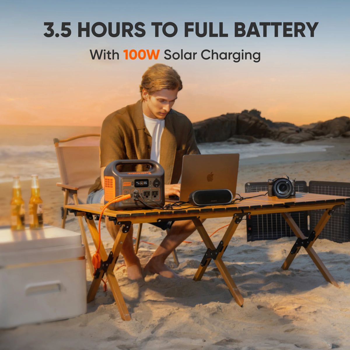 Jackery Portable Power Station Explorer 300 New and Carrying Case (S), Solar Generator for Outdoors Camping, Travel