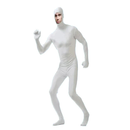 24 Zentai Invisible Jumpsuit Cosplay Costume Bodysuits Halloween Carnival Skin Tight Suit Spandex Stretch Disappearing Jumpsuit