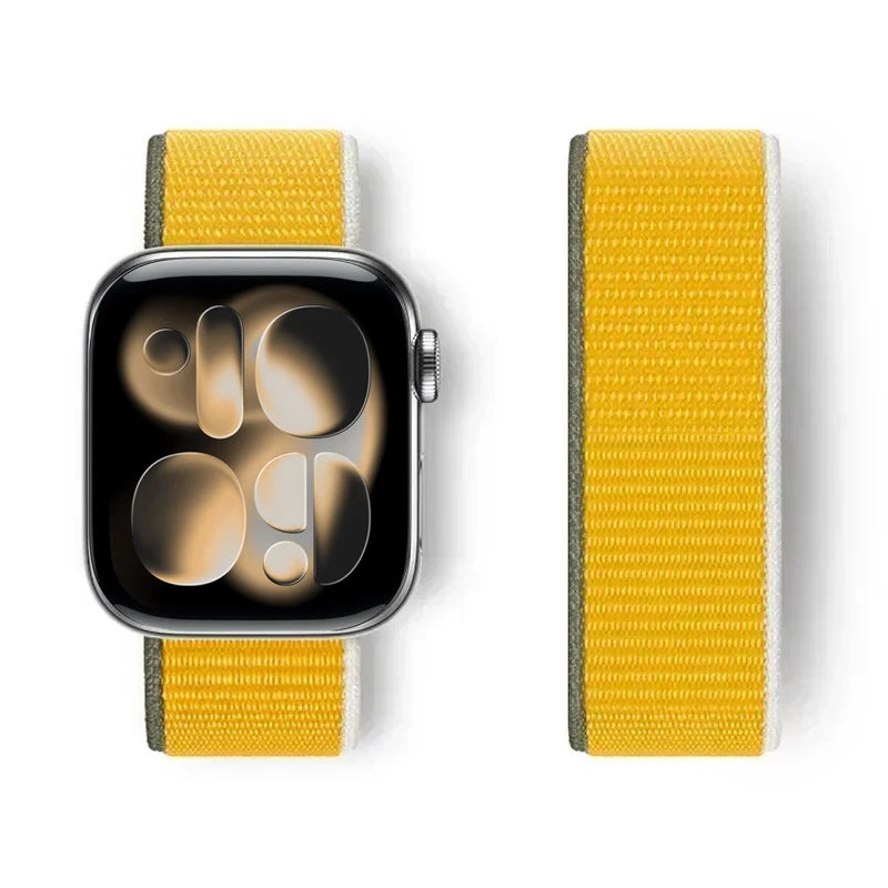 Nylon Loop for Apple Watch Band S11 46mm 40mm 44mm 45mm 42mm 41mm 49mm Smart Belt Bracelet for IWatch 11/10/9/8/7/6/SE/5/4 Strap