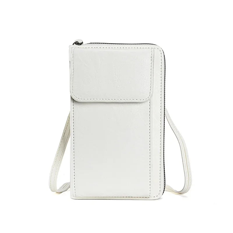 Fashion Crossbody Bag PU Leather Mobile Phone Purse Bags Multifunction Messenger Wallet Small Female Shoulder Handbags for Women