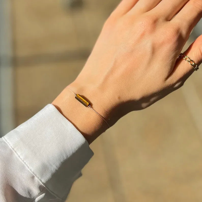 Power bracelet, Tiger Eye Crystal bracelet,motivational, motivational gift, protection and courage gift, empowering gift for her