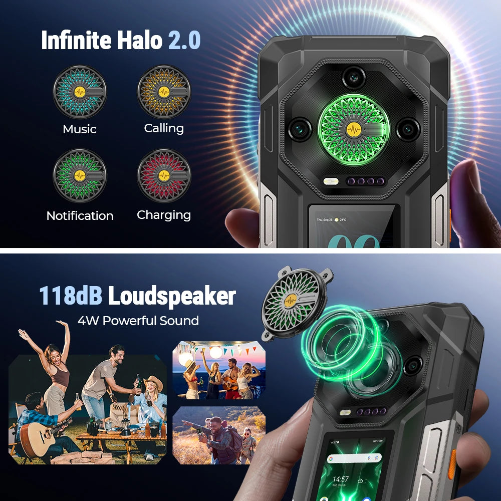 Ulefone Armor 33 4G Rugged Phone 25500 mAh 512GB ROM Up to 24GB RAM 120Hz 6.95" NFC Android 15 66W Smartphone Global Version
