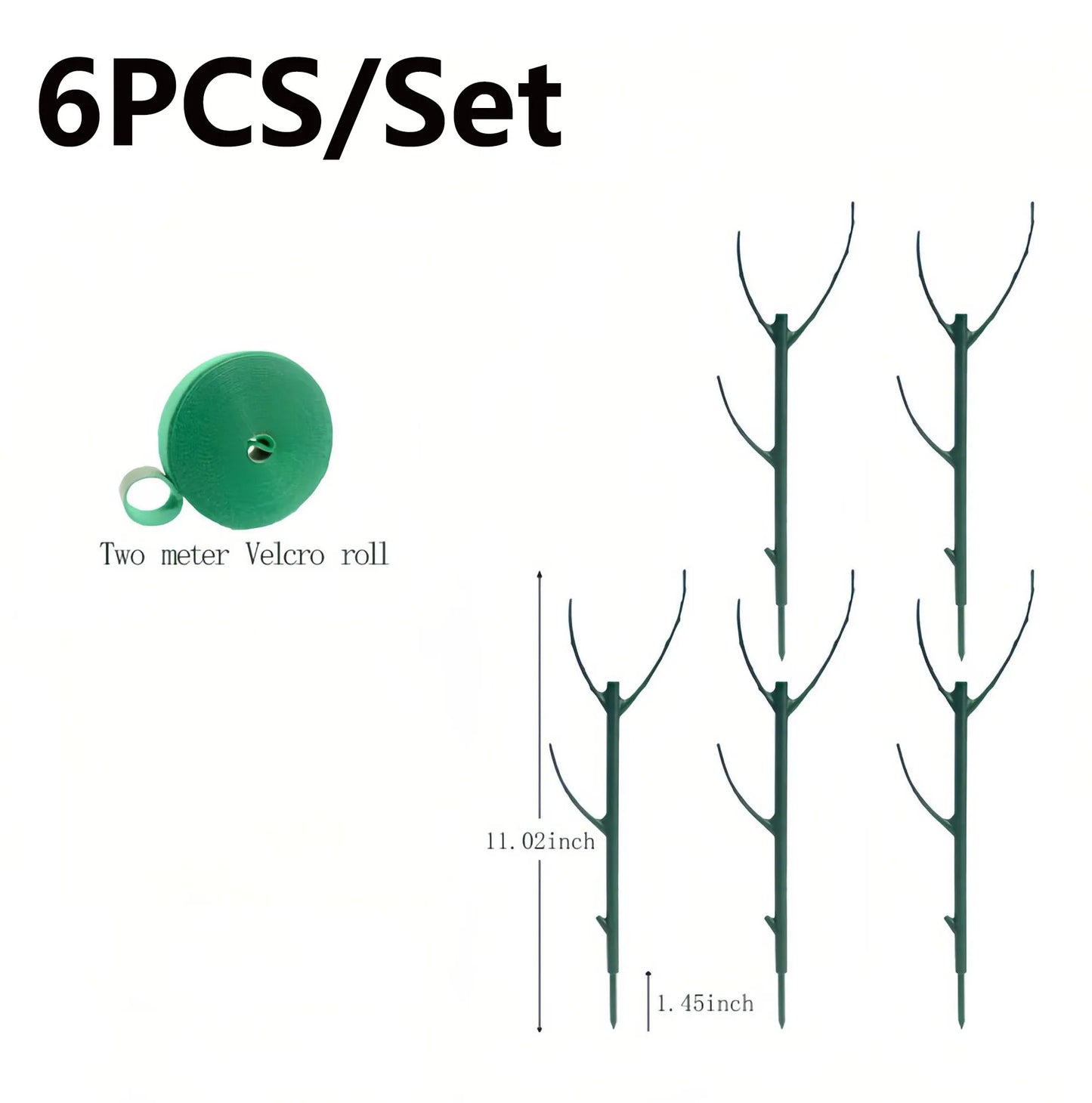 Potted Plant Support Piles Stackable Gardening Green Support Frame Climbing Vine Bonsai Fixing Rods Stakes Holder Support Racks