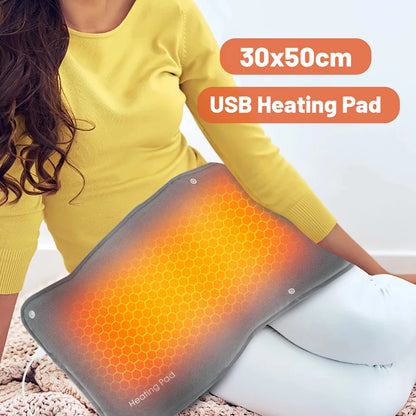 Winter Graphene Heating Flannel Winter Thermal Hand Feet Warmer Pad USB Electric Hand Warmer Foot Warmer Heater Foot Warming Mat