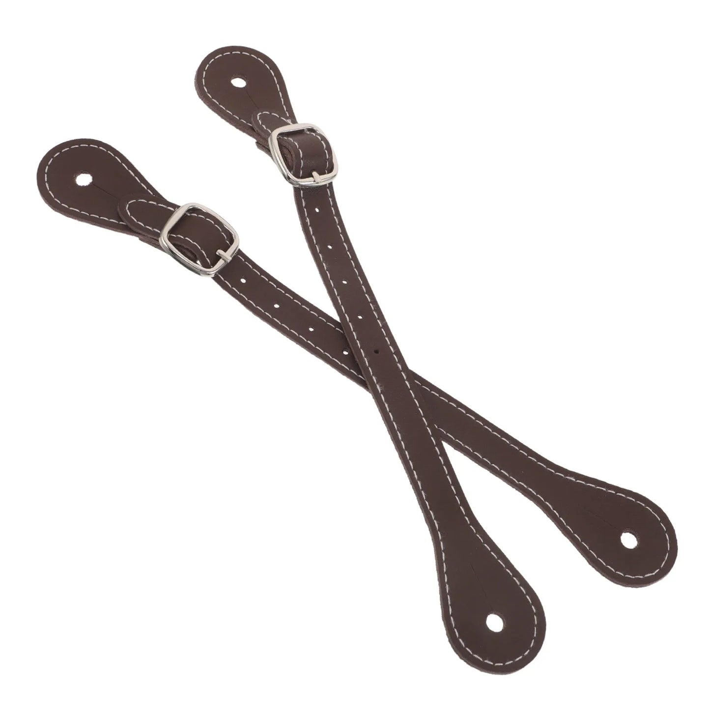 2Pcs Brown Spur Straps Adjustable Unisex Riding Boot Straps Horse Accessories English Riding Gear