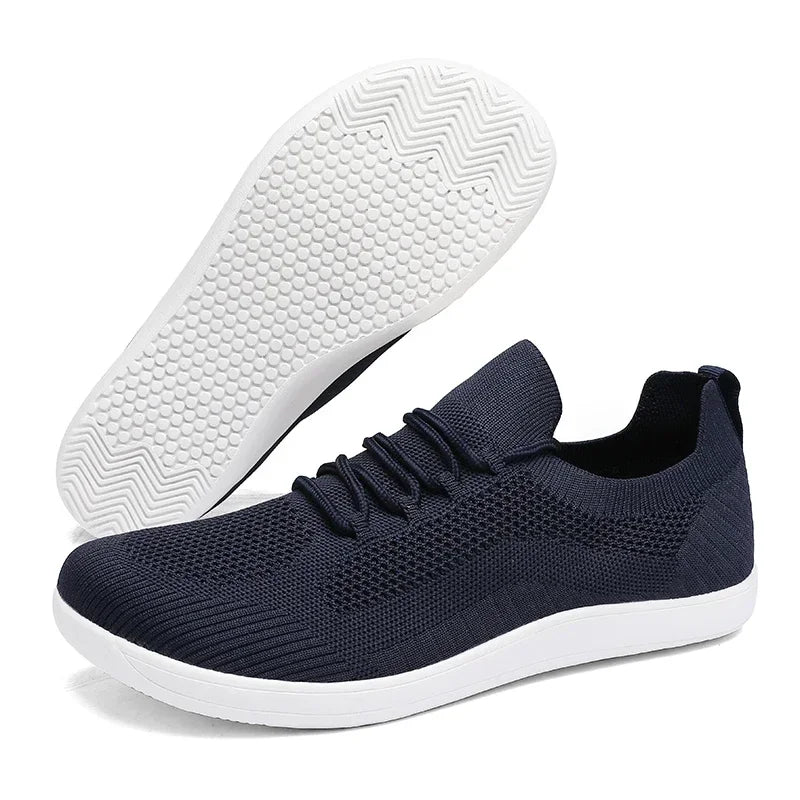 Men’s Wide-Toe Minimalist Shoes | Breathable Air-Mesh & Lightweight EVA | Daily Walking & Casual Wear