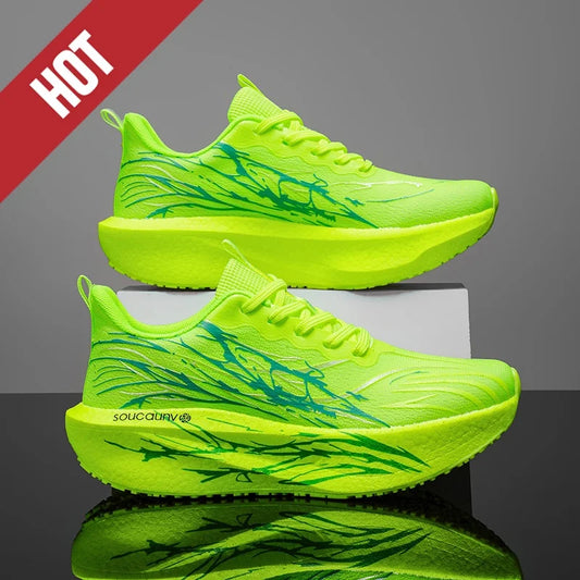 Running Shoes Carbon Board Speciality Marathon Men Sports Breathable Lightweight Women's Comfortable Athletic Nonskid Sneakers