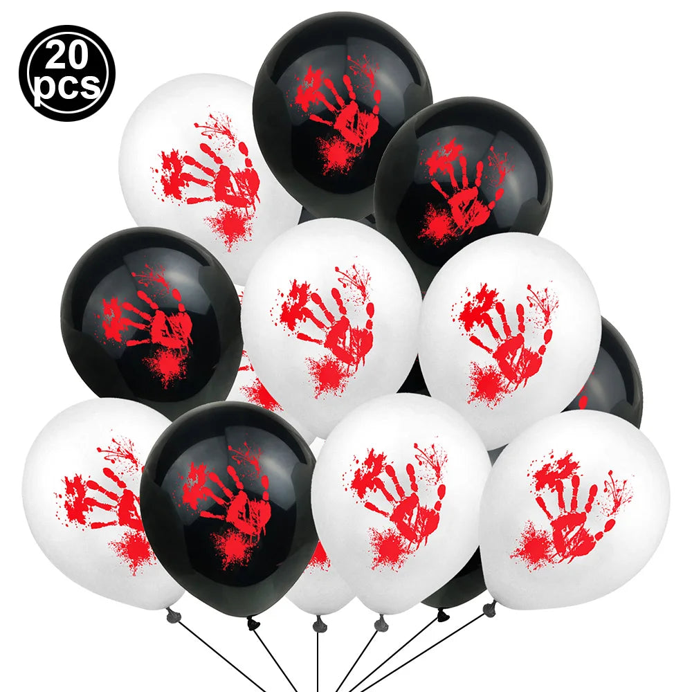 Halloween Black Orange White Latex Balloon Confetti Balloons Bouquet for Birthday Trick or Treat Halloween 2026 Home Decorations