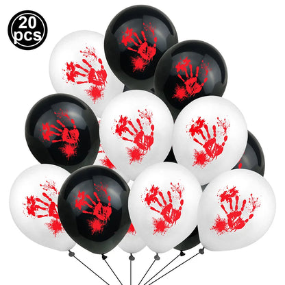 Halloween Black Orange White Latex Balloon Confetti Balloons Bouquet for Birthday Trick or Treat Halloween 2026 Home Decorations