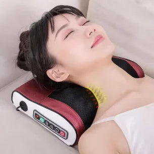 Multifunctional Neck Shoulder Massager, Kneading Massage with Hot Compress for Home Use