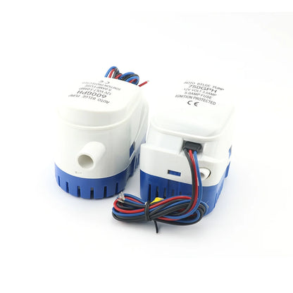 12V 24V DC Automatic Boat Submersible Bilge Pump Electric Marine Water Pump Small Auto 6500GPH 750GPH 1100GPH For Houseboat