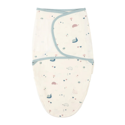INSULAR Baby Cotton Swaddling Cloth With Caps Envelope Type Newborn Cartoon Envelope Anti-Startle Adjustable Bedding Item