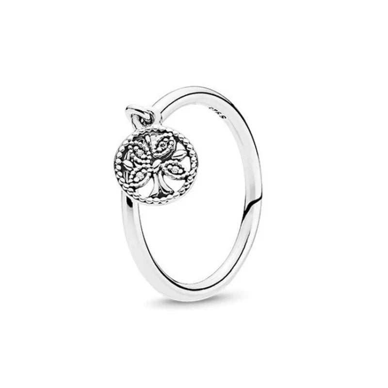 925 Sterling Silver Red Luminous firefly Heart Stone Snowflake Daisy Ring Rings Wedding Fashion Fine Jewelry For Mother Day