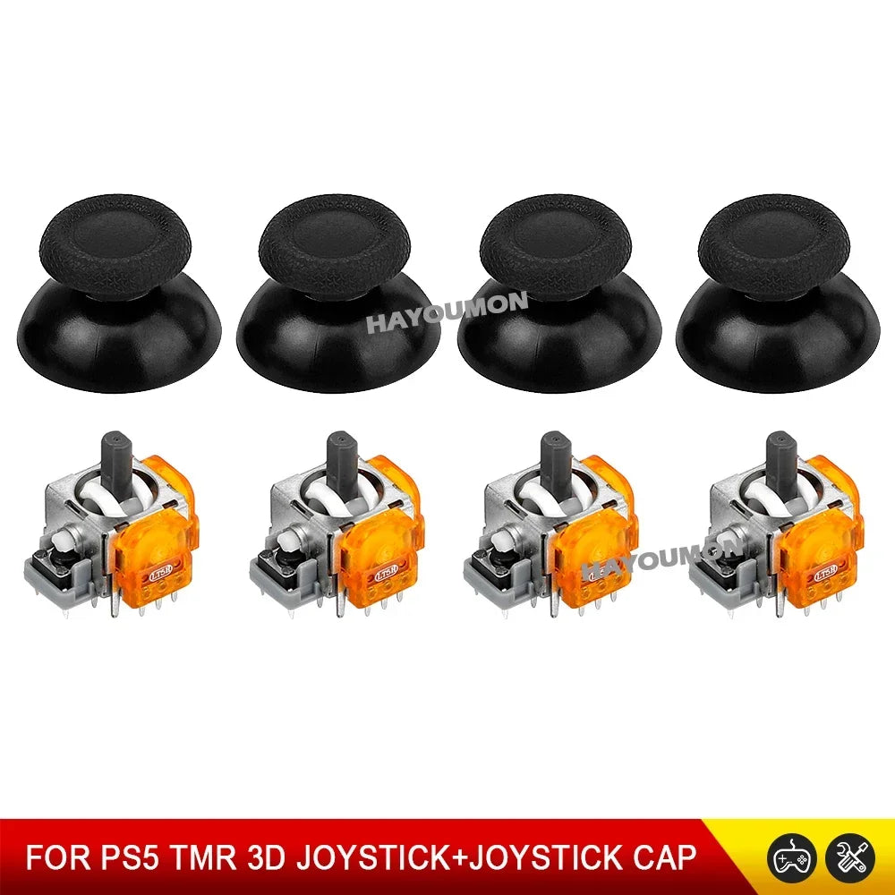TMR Electromagnetic Joystick For PS5 Gamepad 3D Analog Stick Sensor Module For PS5 Controller with Joystick Caps Game Accessory