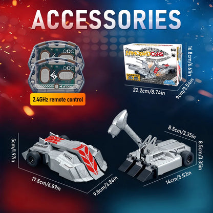 RC Robot Battle Set, Perfect Christmas New Year Gift, 2.4GHz 4WD Remote Control Toy for Kids
