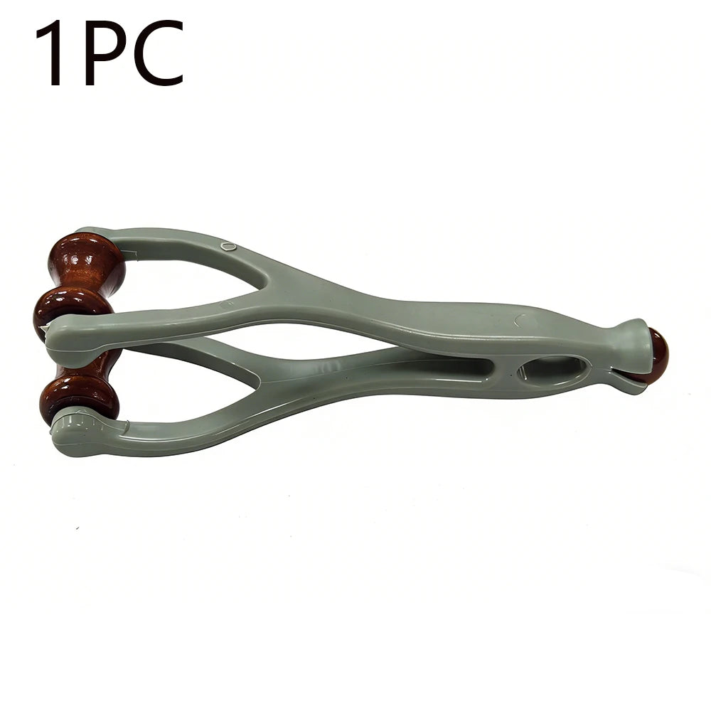 Finger Massager Solid Wood Finger Massage Roller Joint Massage Roller Acupoint Meridian 360 Roller Finger Massager Promote Blood