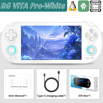 Anbernic RG VITA & RG VITA Pro 64 Bit Handheld Game Console Android Large-angle 3D Hall Joystick 5000 mAh Video Game Player