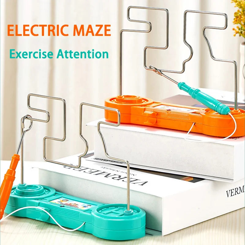 Kids Electric Shock Toy Education Electric Touch Maze Game Party Funny Game Science Experiment Toys for Children Best Gift