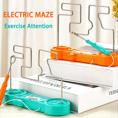 Kids Electric Shock Toy Education Electric Touch Maze Game Party Funny Game Science Experiment Toys for Children Best Gift