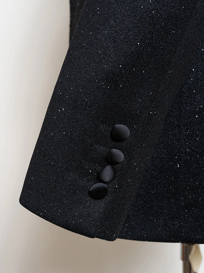 Turkish Luxury Wedding Suits for Groom 3 Pieces Man Suits Slim Fit High Quality Shining Flash Diamond Tuxedo Dinner Suit