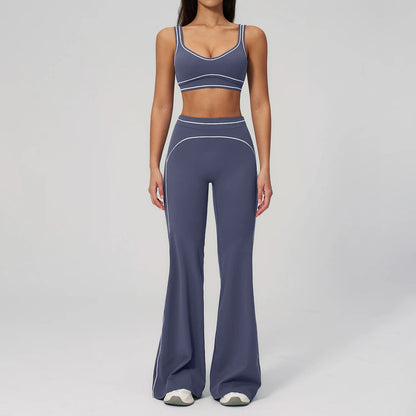Yoga Suit 2PCS Women Tracksuits Sports Outfits Gym Clothes Running Sports Bra Suits Female Workout Yoga Clothes Athletic Wear