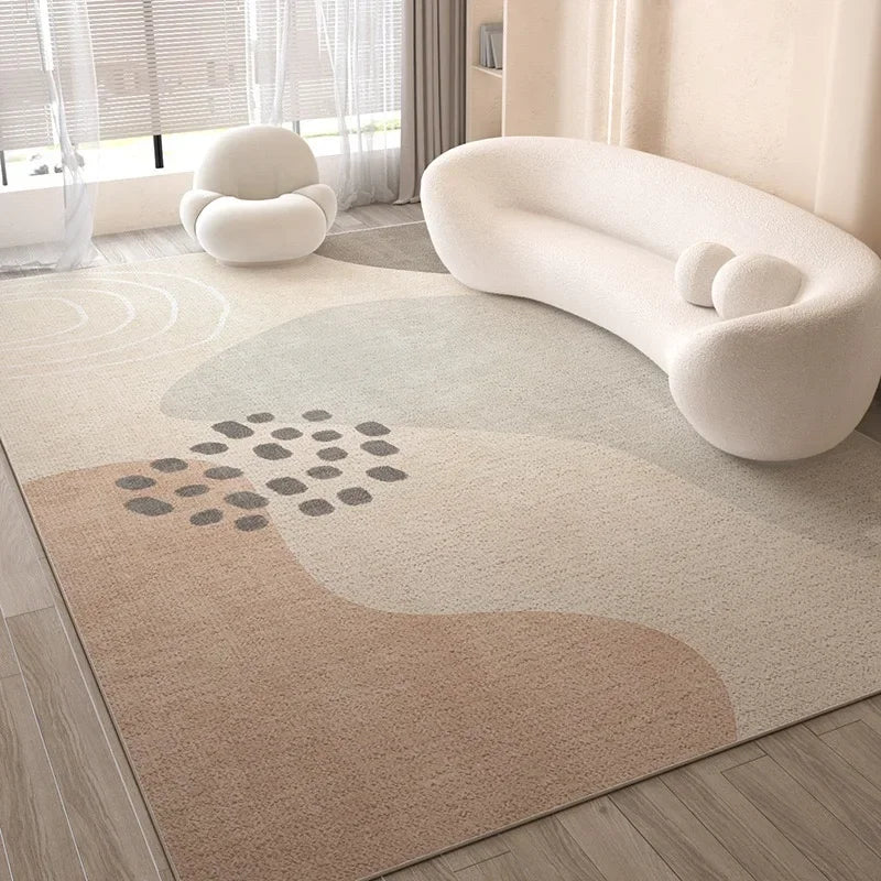 VIKAMA Simple And Light Luxury Living Room Carpet, Bedroom Anti-Slip And Anti-Stain Sofa, Coffee Table Carpet, Home Decoration