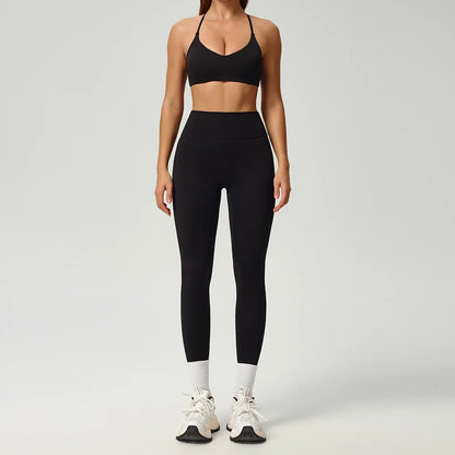 Fitness Suit 2PCS Women Tracksuit Sports Zipper Long Sleeve Yoga Set Gym Clothes Flared Pants Sportswear Female Workout Clothes
