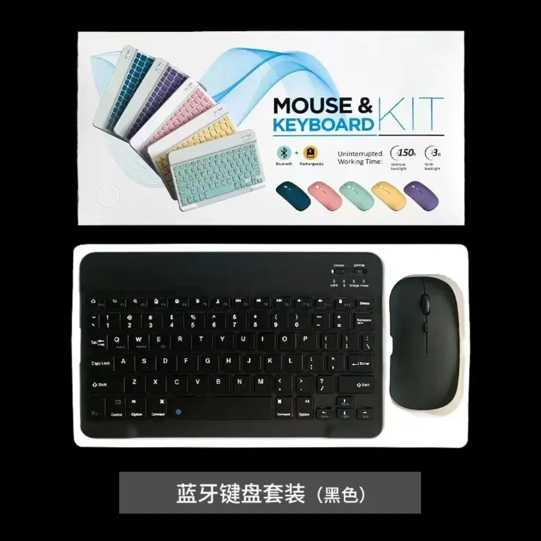 NEW Wireless Keyboard Mobile Phone Tablet Computer Bluetooth Keyboard Mouse 1Set