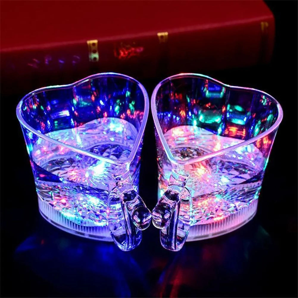 Induction LED Automatic Glowing Cup Flashing Cup Wine Beer Whisky Mug Water Beverage Drinking Glass Party Decorative Supplies