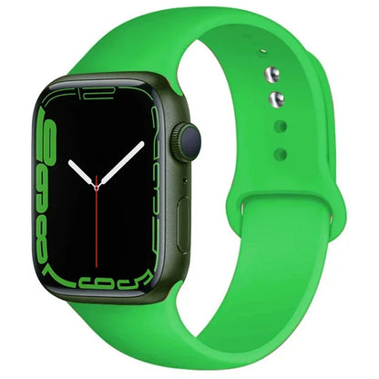 Silicone Band For Apple Watch straps 49mm 40mm 44 mm 45mm 46mm 42mm 41mm 38mm sports bracelet iWatch series 10 9 8 3 SE ultra 2